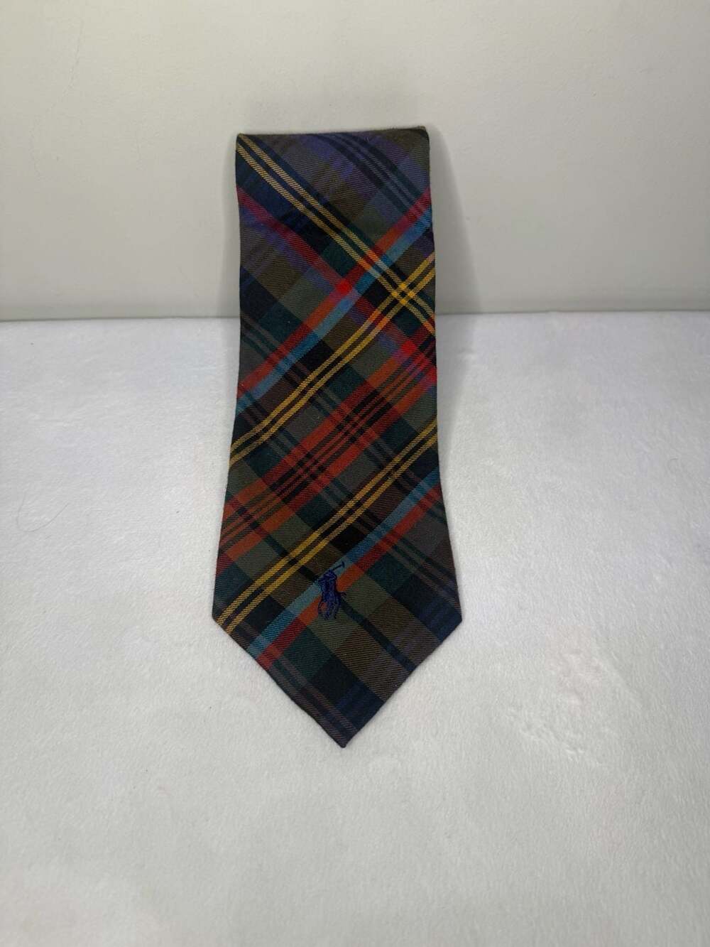 Polo by Ralph Lauren Multicolor Plaid Tartan 100% Cotton Neck Tie
